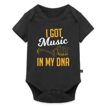 Music in the DNA - Baby Premium short-sleeve bodysuit - black - Front