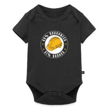 Roughneck Badass Funny Oilfield Worker - Body à manches courtes Premium Bébé - noir - Devant