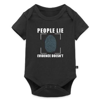 People Lie Forensic Evidence For A Crime Scene - Baby Premium short-sleeve bodysuit - black - Front