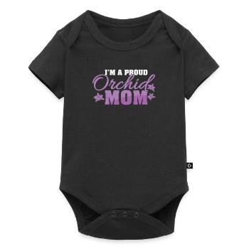 I'm A Proud Mom For An Orchid Whisperer Flower - Baby Premium short-sleeve bodysuit - black - Front