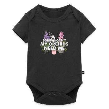 Sorry I Can't My Plants Need Me For An Orchid - Baby Premium short-sleeve bodysuit - black - Front