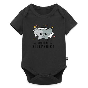 Official Sleepingshirt Pajamas Koala Funny - Baby Premium short-sleeve bodysuit - black - Front