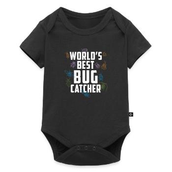 Worlds Best Bug Catcher Funny Entomologist Bug - Baby Premium short-sleeve bodysuit - black - Front