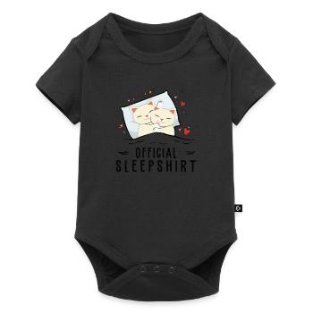 Pyjama officiel amusant pour chats - Body à manches courtes Premium Bébé - noir - Devant