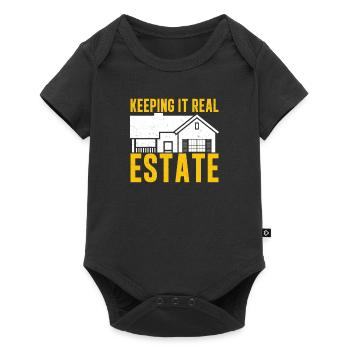 Keeping It Real Estate Funny Property Management - Baby Premium short-sleeve bodysuit - black - Front