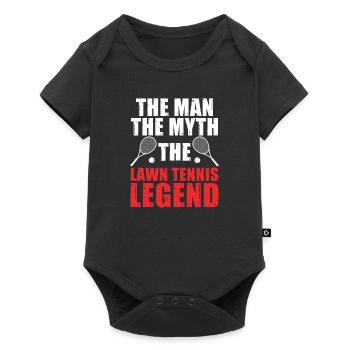 The Man The Myth Humour de tennis drôle pour un - Body à manches courtes Premium Bébé - noir - Devant