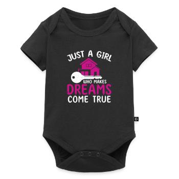 Just A Girl Funny Property Management For Real - Baby Premium short-sleeve bodysuit - black - Front