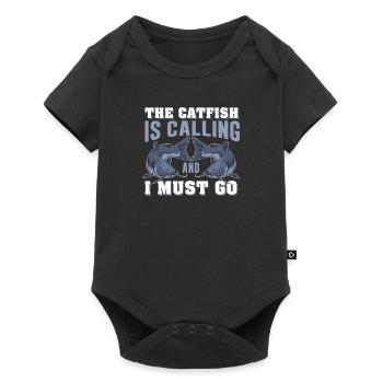 Funny Catfish Fishing Humor For Bottom Fish - Baby Premium short-sleeve bodysuit - black - Front