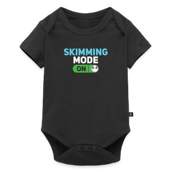 Skimming Mode On Funny Pool Guy Service - Baby Premium short-sleeve bodysuit - black - Front