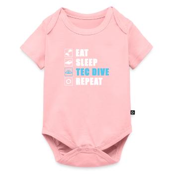 Eat Sleep Tec Dive Repeat Plongée technique - Body à manches courtes Premium Bébé - rose - Devant