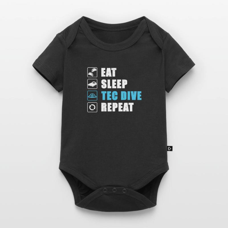 Eat Sleep Tec Dive Repeat Technical Diving Scuba Baby Premium short-sleeve bodysuit