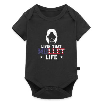 Mullet Life Retro Redneck Hairstyle For A - Baby Premium short-sleeve bodysuit - black - Front