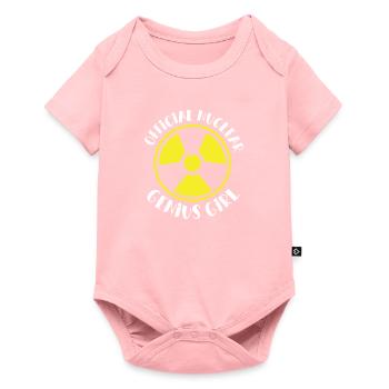 Nuklearingenieur Nuclear Genius Girl Funny - Baby Premium Kurzarmbody - Rosa - Vorne