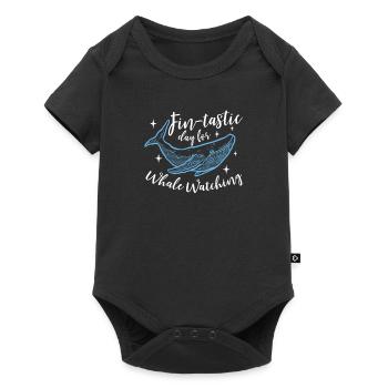 Fin-Tastic Day for whale watching Fun - Baby Premium short-sleeve bodysuit - black - Front