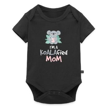 Funny Koalafied Mom Sarcasm A Koala Bear Animal - Baby Premium short-sleeve bodysuit - black - Front