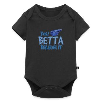 Funny that you believe it for a lover - Baby Premium short-sleeve bodysuit - black - Front