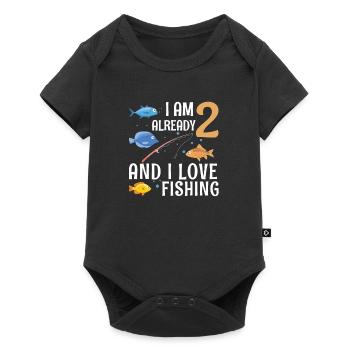 J'ai déjà 2 ans et j'aime la pêche 2 ans 2ème - Body à manches courtes Premium Bébé - noir - Devant