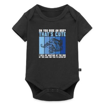 You Ride And 850? Funny Snowmobile Riding Motor - Baby Premium short-sleeve bodysuit - black - Front