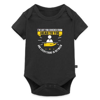 Versicherungsagent I've Got You Protected Funny - Baby Premium Kurzarmbody - Schwarz - Vorne