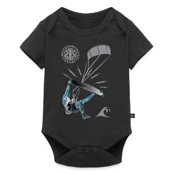 Kiter 3 - Baby Premium Kurzarmbody - Schwarz - Vorne
