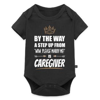 Caregivers are the most attractive - Baby Premium short-sleeve bodysuit - black - Front