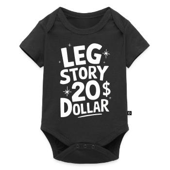 Amputation Behinderung - Baby Premium Kurzarmbody - Schwarz - Vorne