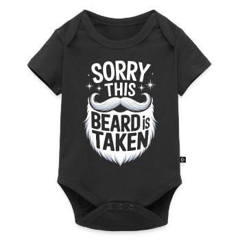 Bart Schnurrbart Bärtige Männer - Baby Premium Kurzarmbody - Schwarz - Vorne