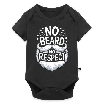 Bart Schnurrbart Bärtige Männer - Baby Premium Kurzarmbody - Schwarz - Vorne