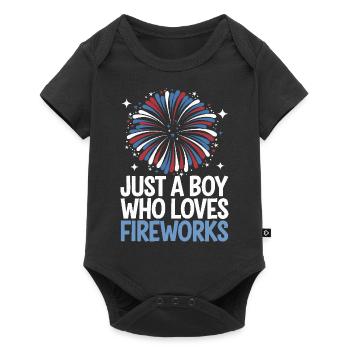 Pyrotechniker Feuerwerk Pyrotechnik - Baby Premium Kurzarmbody - Schwarz - Vorne