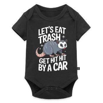 Opossum Possum Animal - Baby Premium short-sleeve bodysuit - black - Front