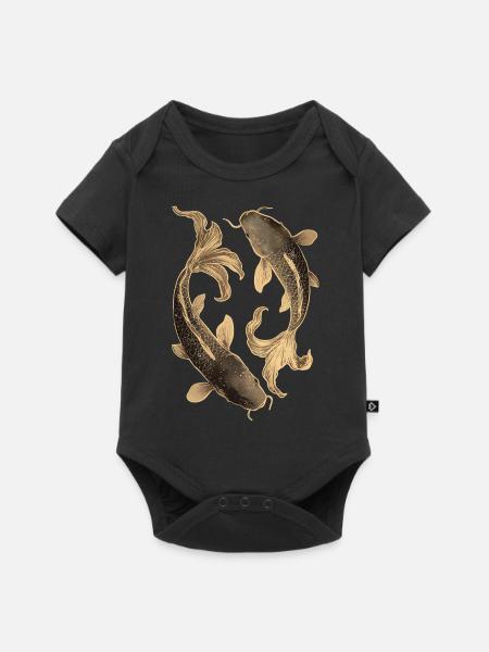Koi - Baby Premium Kurzarmbody - Schwarz