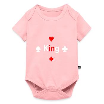 King - Baby Premium short-sleeve bodysuit - rose - Front