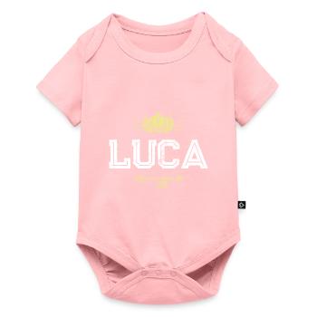 Luca - Baby Premium Kurzarmbody - Rosa - Vorne