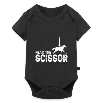 Conception acrobatique de voûte et cheval équestre - Body à manches courtes Premium Bébé - noir - Devant