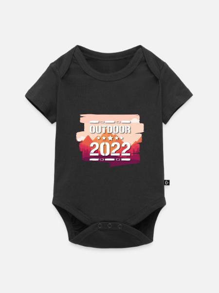 Outdoor 2022 - Baby Premium Kurzarmbody - Schwarz