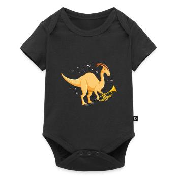 Dinosaur Motif for Paleontologists - Baby Premium short-sleeve bodysuit - black - Front