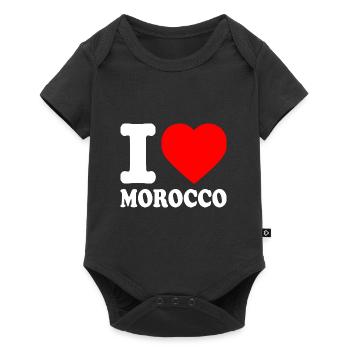 I love morocco - maroc - Body à manches courtes Premium Bébé - noir - Devant