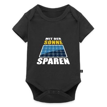 Mit der Sonne sparen - Photovoltaik - Baby Premium Kurzarmbody - Schwarz - Vorne