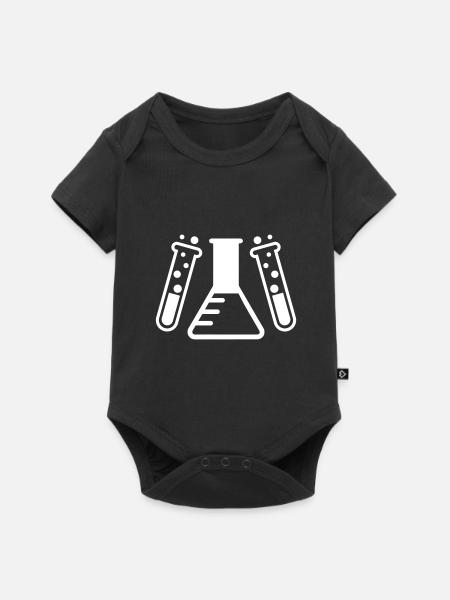 Reagenzglas chemiker - Baby Premium Kurzarmbody - Schwarz