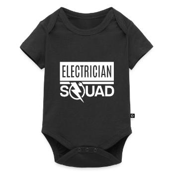 Elektriker-Trupp Elektroarbeiter Handwerker - Baby Premium Kurzarmbody - Schwarz - Vorne