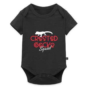 Crested Gecko Squad Cute Lizards Exotic Animal - Baby Premium short-sleeve bodysuit - black - Front