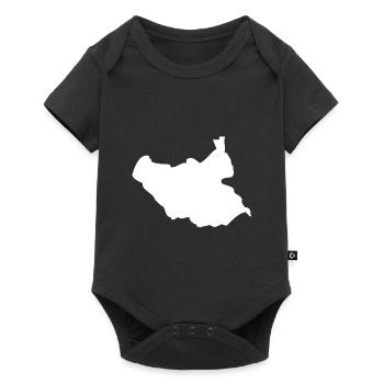 South Sudan map flag - Baby Premium short-sleeve bodysuit - black - Front