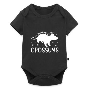 Distractd by Cute Opossums Nature Wildlife Animals - Baby Premium short-sleeve bodysuit - black - Front