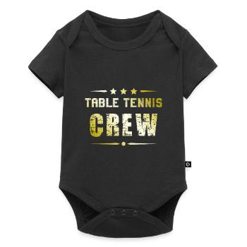 Table Tennis Crew - Baby Premium Kurzarmbody - Schwarz - Vorne