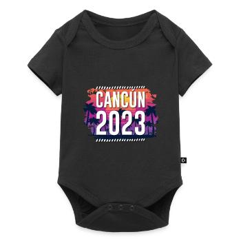 Cancun 2023 - Body à manches courtes Premium Bébé - noir - Devant
