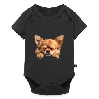 Chihuahua - Baby Premium short-sleeve bodysuit - black - Front