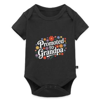 Papy Grand-père Famille Fête des pères - Body à manches courtes Premium Bébé - noir - Devant