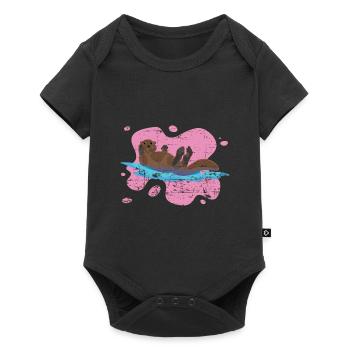 Otter Lover Gift Giant Otter Animal Otter - Baby Premium short-sleeve bodysuit - black - Front