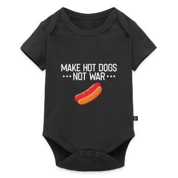 Hot Dog Maker Grill Papa BBQ Hot Dog - Baby Premium short-sleeve bodysuit - black - Front