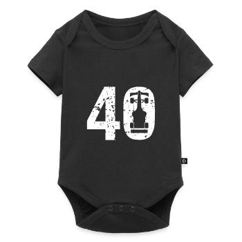 40 Formula Racing Motorsport - Baby Premium Kurzarmbody - Schwarz - Vorne